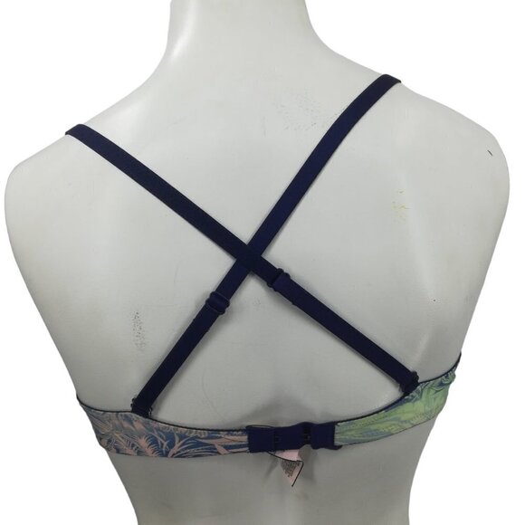 Victorias Secret Lined Demi Underwire Floral Bra Size 34B Adjustable Multiway - Picture 7 of 10
